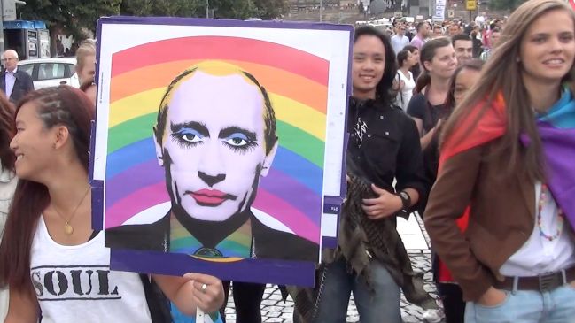 „Duhový“ Putin.  Foto: autorka